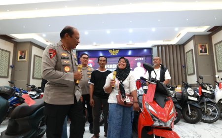 Motor Korban Kejahatan Dikembalikan Secara Gratis dan Humanis