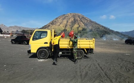 Polres Probolinggo Hadir dalam Upaya Menjaga Kelestarian Bromo