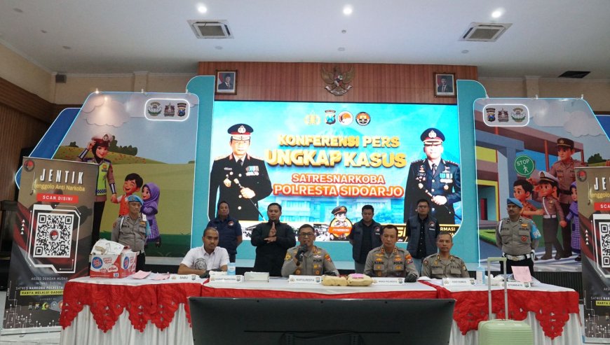Polresta Sidoarjo Tegas Menindak Pelaku Peredaran Narkotika
